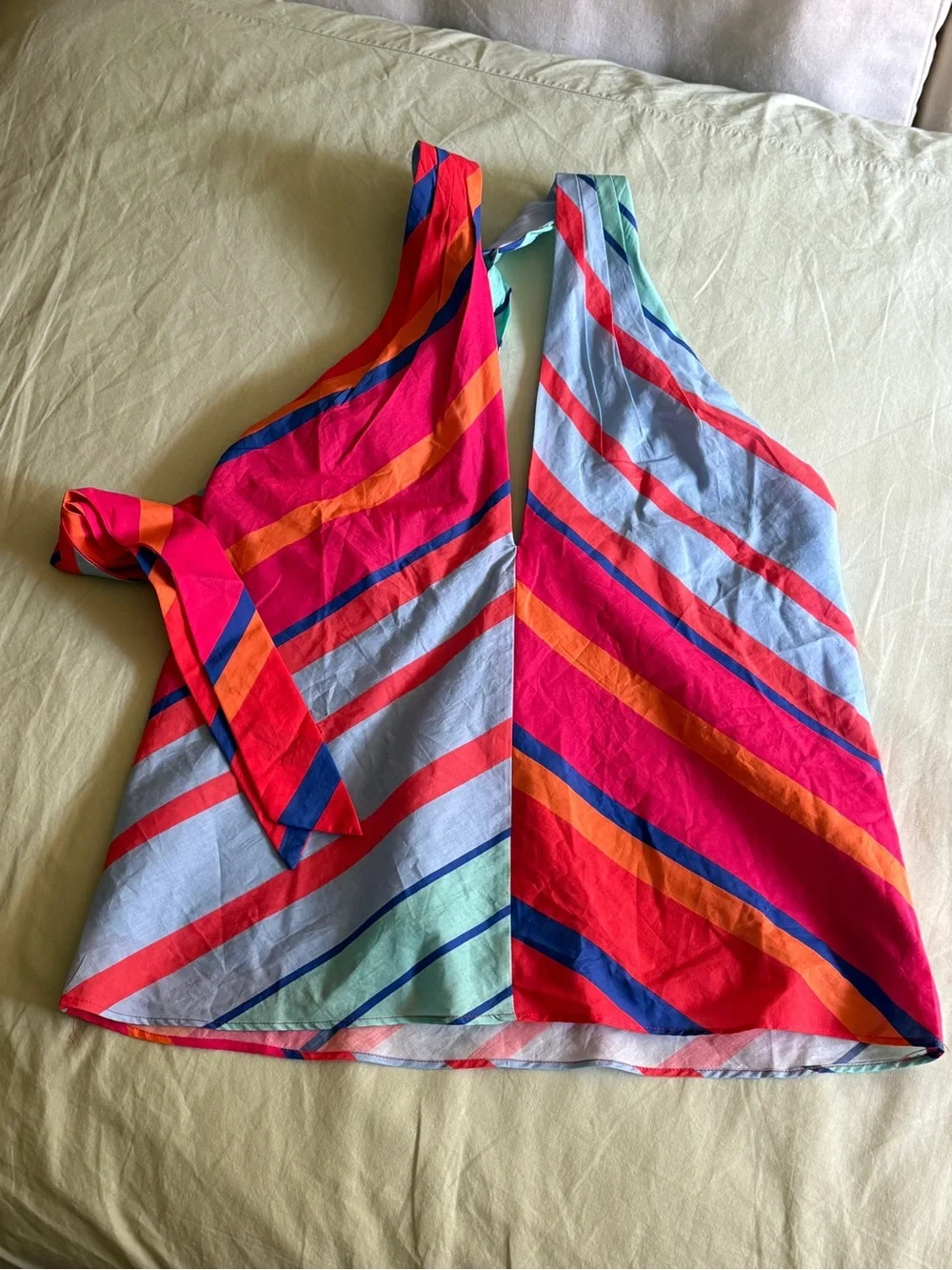 Southern Tide Fallon Calypso Cay Stripe Halter Top NWT